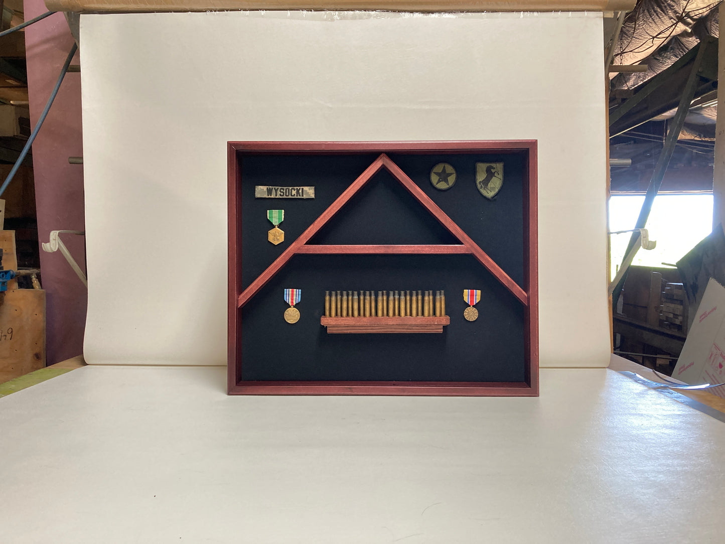 Triple 3x5 Flag Display