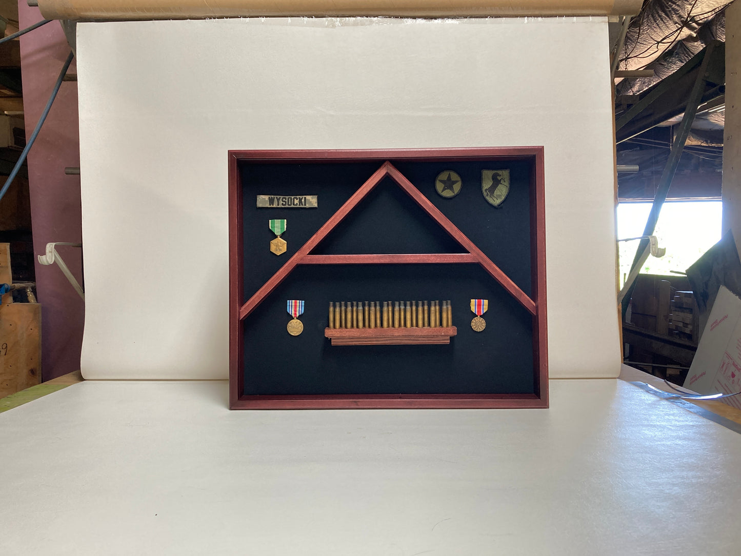 Triple 3x5 Flag Display