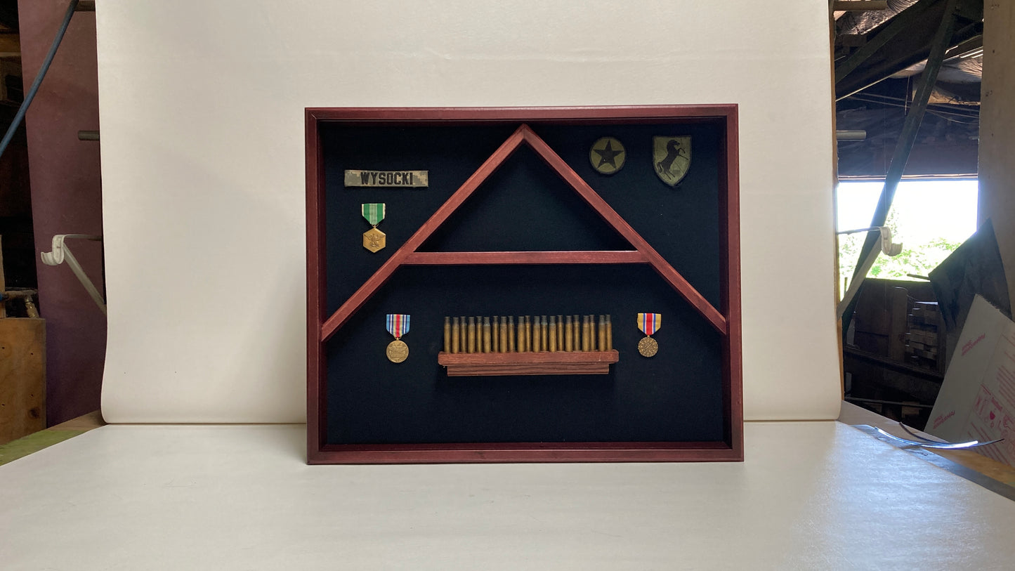 Triple 3x5 Flag Display