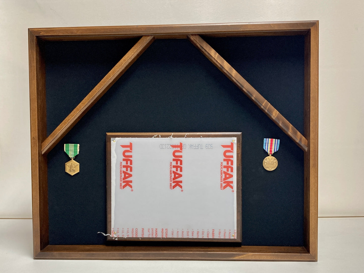 Dual 3x5 Flag and Award Display