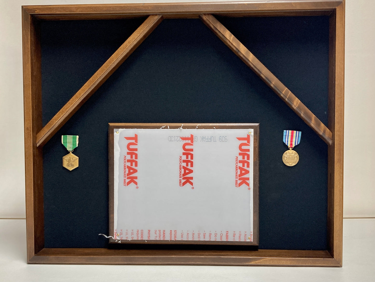 Dual 3x5 Flag and Award Display
