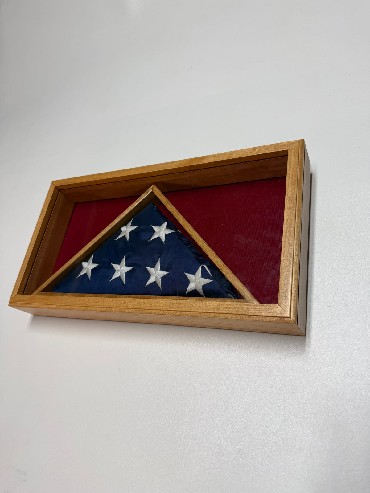 Triangle Flag Case and Memorabilia Shadow Box