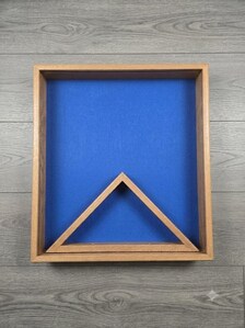 Triangle Flag Case and Memorabilia Shadow Box