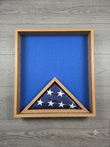 Triangle Flag Case and Memorabilia Shadow Box