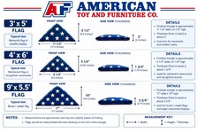 Triangle Flag Case and Memorabilia Shadow Box