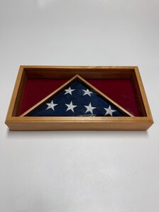 Triangle Flag Case and Memorabilia Shadow Box
