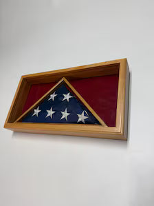 Triangle Flag Case and Memorabilia Shadow Box